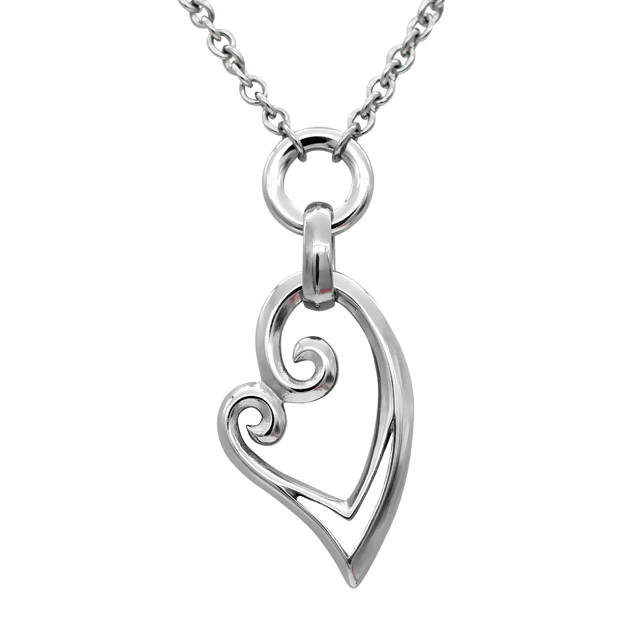 Passionate Style: Stainless Steel Heart Necklace - Jewelry & Watches - Bijou Her -  -  - 