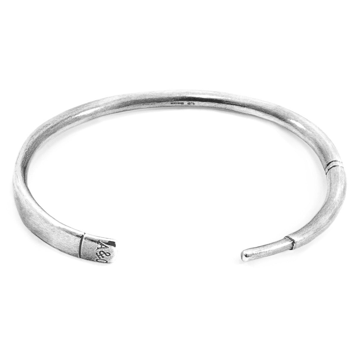 Handcrafted Silver Oar Navigation Bangle - Modern Minimalist Style - Jewelry & Watches - Bijou Her -  -  - 