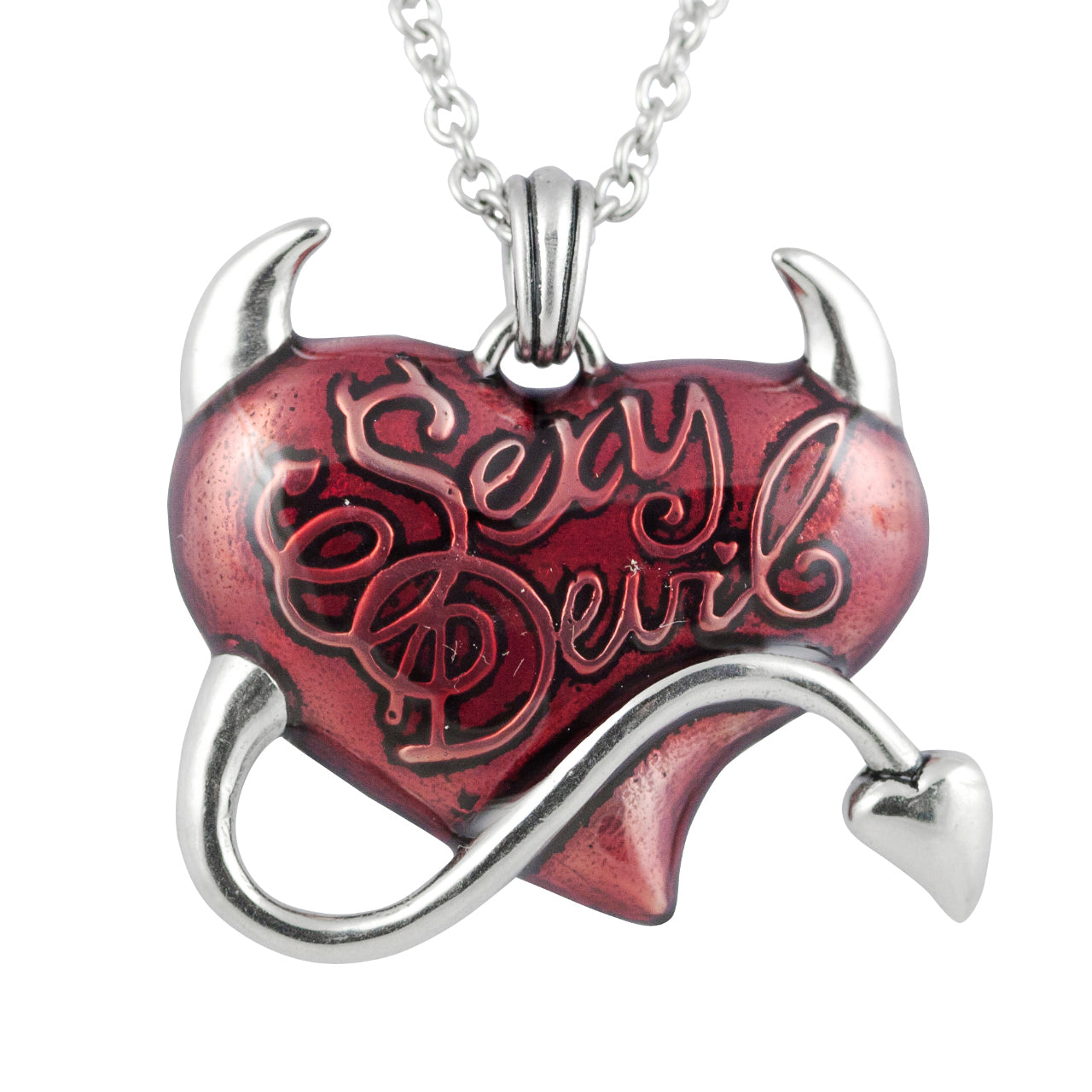 Sexy Devil Red Heart Necklace - Jewelry & Watches - Bijou Her -  -  - 