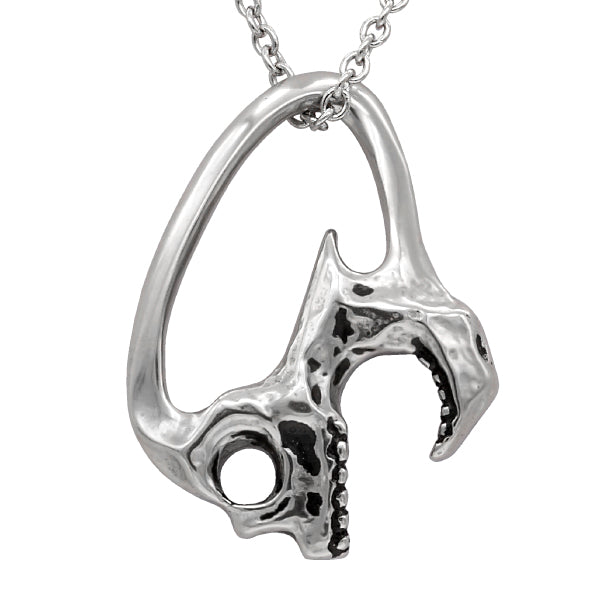 Screamin' Skull Pendant Necklace - Stainless Steel Fashion Accessory - Jewelry & Watches - Bijou Her -  -  - 