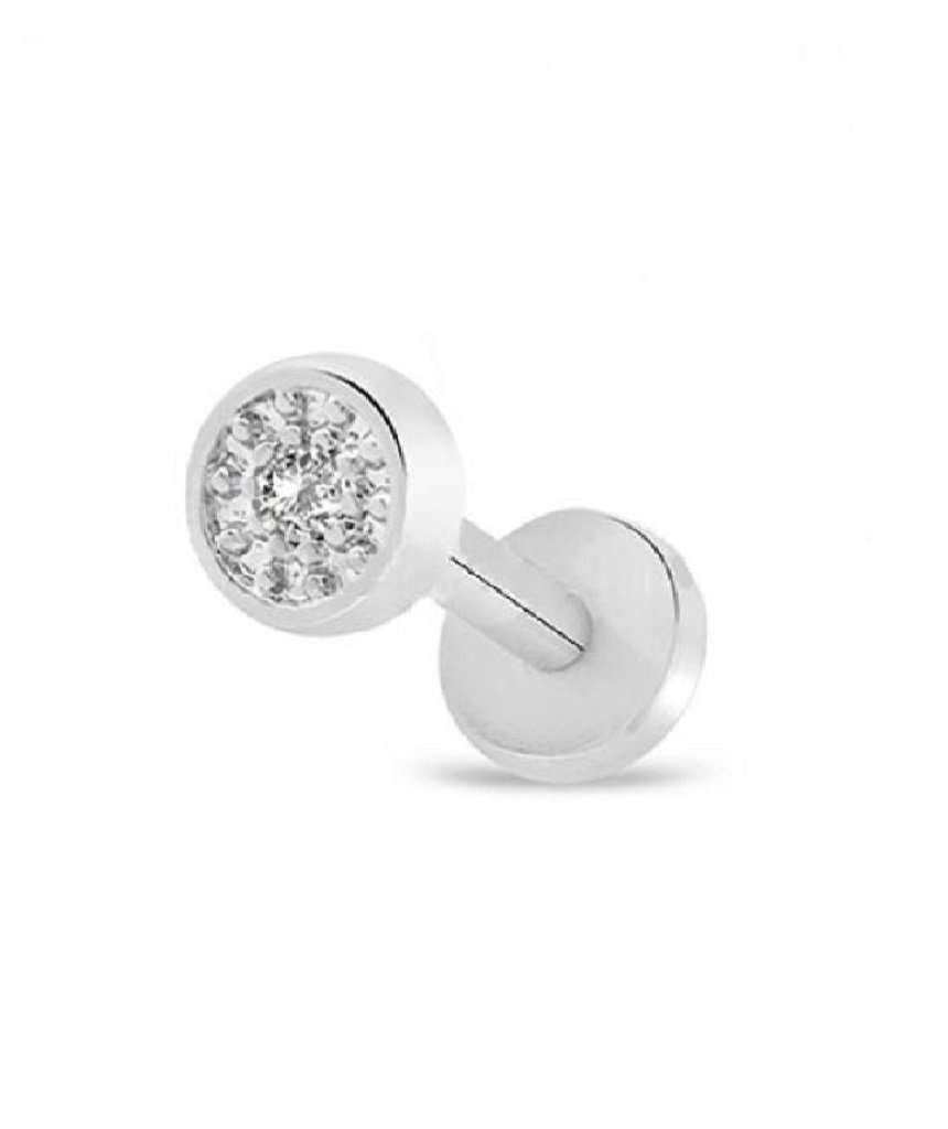 Surgical Steel Tragus Piercing with Gemstones - Hypoallergenic & Nickel-Free - Jewelry & Watches - Bijou Her -  -  - 