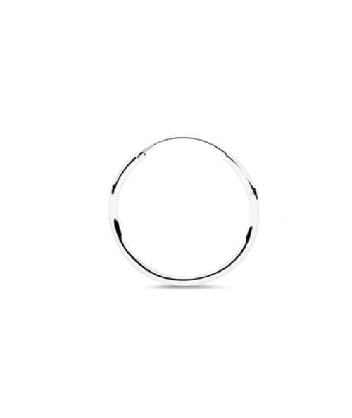 Sterling Silver Classic Hoop Earrings by Urbiana - Unisex Style, Handmade with .925 Quality Assured Stamp - Jewelry & Watches - Bijou Her - Size -  - 