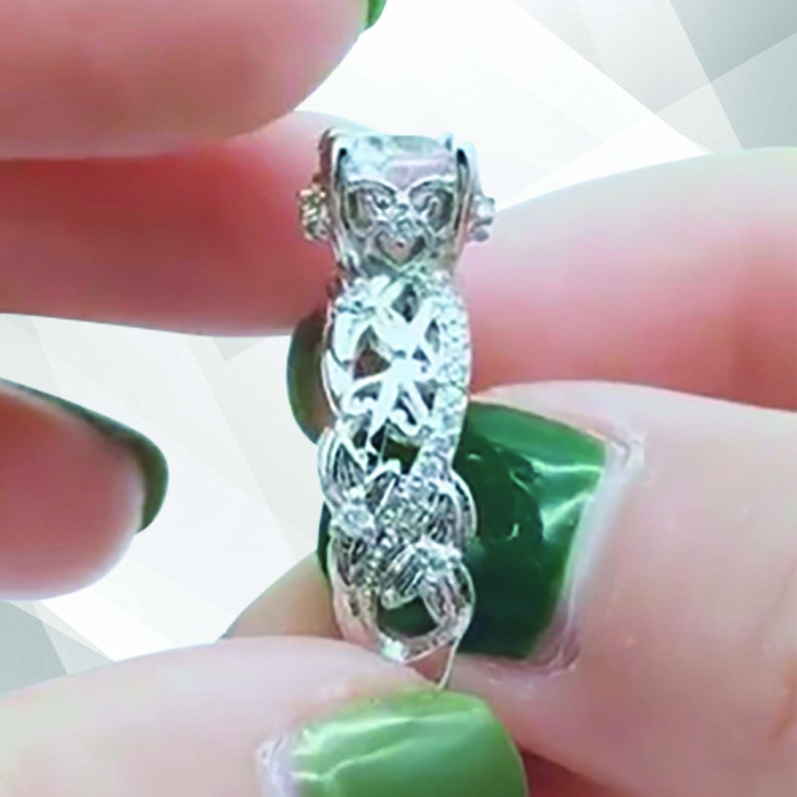 Nature-Inspired Women's Engagement Ring with 2.50Ct CZ Diamond - Jewelry & Watches - Bijou Her -  -  - 