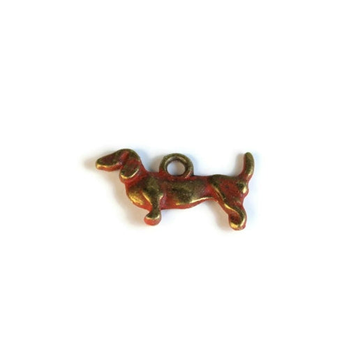 Hand-Painted Dachshund Charm Jewelry - Necklace, Bracelet, or Charm Only - Jewelry & Watches - Bijou Her - Color - Style - 