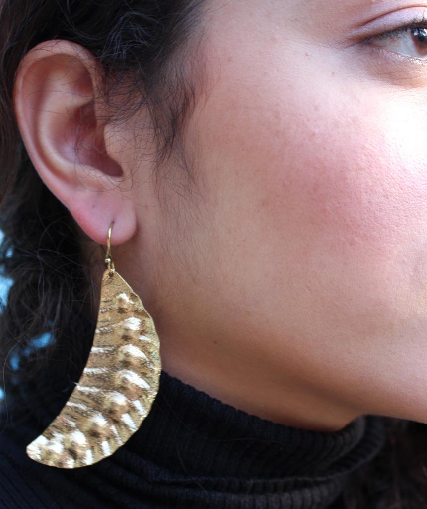 Leaf Statement Earrings - Jewelry & Watches - Bijou Her -  -  - 