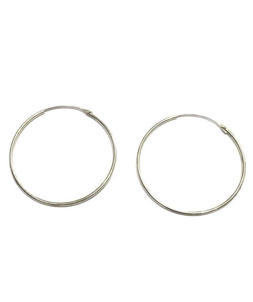 Handmade Brass Hoop Earrings - Classic Gold Pair by Urbiana - Jewelry & Watches - Bijou Her -  -  - 