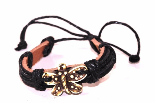 Handmade Tribal Style Leather Bracelet with Animal and Symbol Carvings - Adjustable Chord Closure - Jewelry & Watches - Bijou Her - Color - Material - Special Features