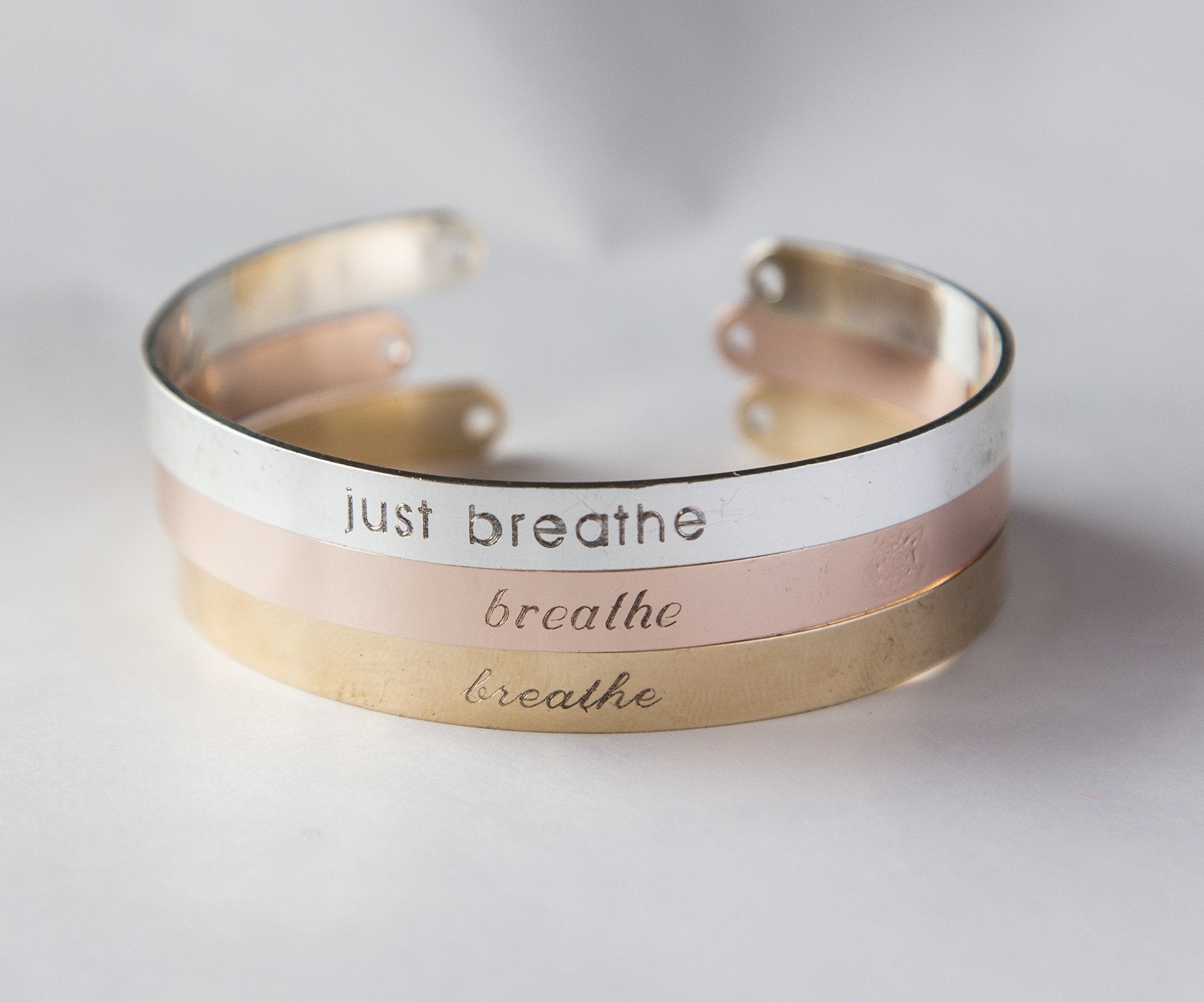 Just Breathe Bracelet, Yoga Gift, Just Breathe - Jewelry & Watches - Bijou Her -  -  - 