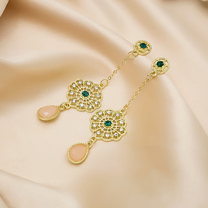 Vintage Water Drop Stone Earrings - Colored & Lightweight - Feb 2022 - Jewelry & Watches - Bijou Her -  -  - 