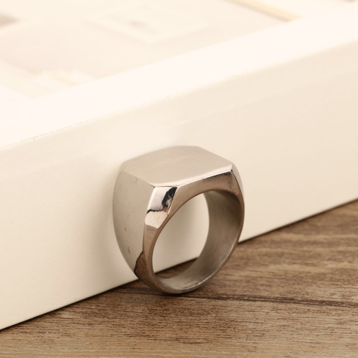 Simple Square Alloy Ring - Streetwear Jewelry in Sizes 8-12 - Jewelry & Watches - Bijou Her -  -  - 