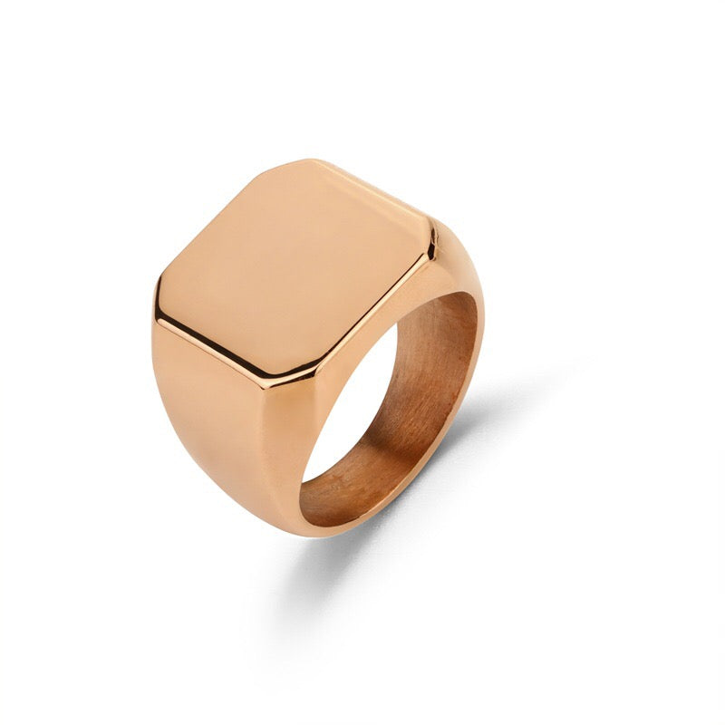 Simple Square Alloy Ring - Streetwear Jewelry in Sizes 8-12 - Jewelry & Watches - Bijou Her -  -  - 