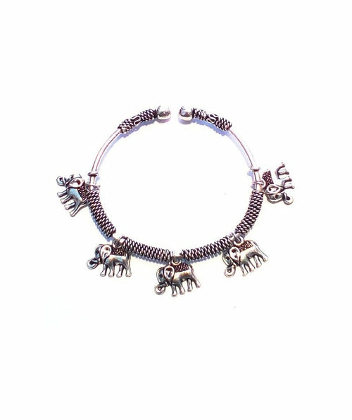 Handmade Bali Style Silver Bracelet with Unique Charms - Hypoallergenic and Adjustable - Jewelry & Watches - Bijou Her - Style -  - 