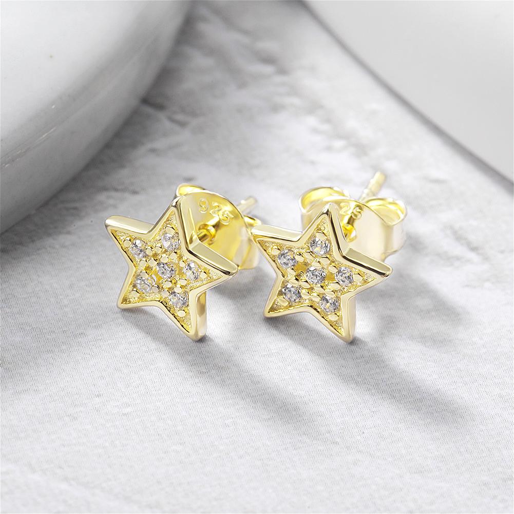 Hypoallergenic Gold Star Stud Earrings - Jewelry & Watches - Bijou Her -  -  - 