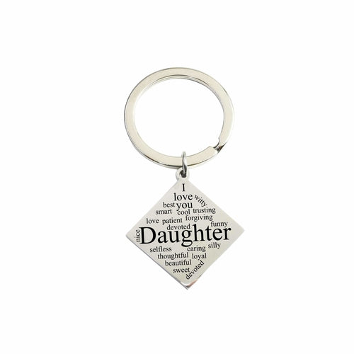 Inspirational Diamond Keychain - Solid Stainless Steel - Jewelry & Watches - Bijou Her - Color - Option - 