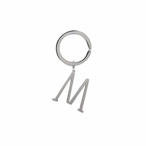 Solid Stainless Steel Initial Cutout Keychain - 1.25 Inches - Jewelry & Watches - Bijou Her - Color - Option - 