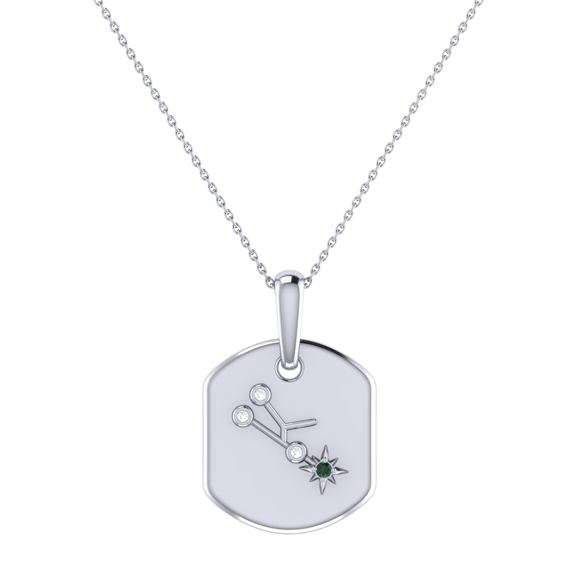 Taurus Bull Emerald & Diamond Pendant Necklace: A Symbol of Loyalty and Stability - Jewelry & Watches - Bijou Her -  -  - 