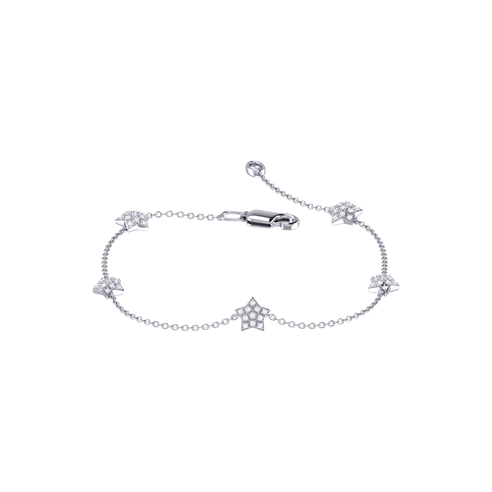 Starkissed Diamond Bracelet in 14K White Gold - Jewelry & Watches - Bijou Her -  -  - 