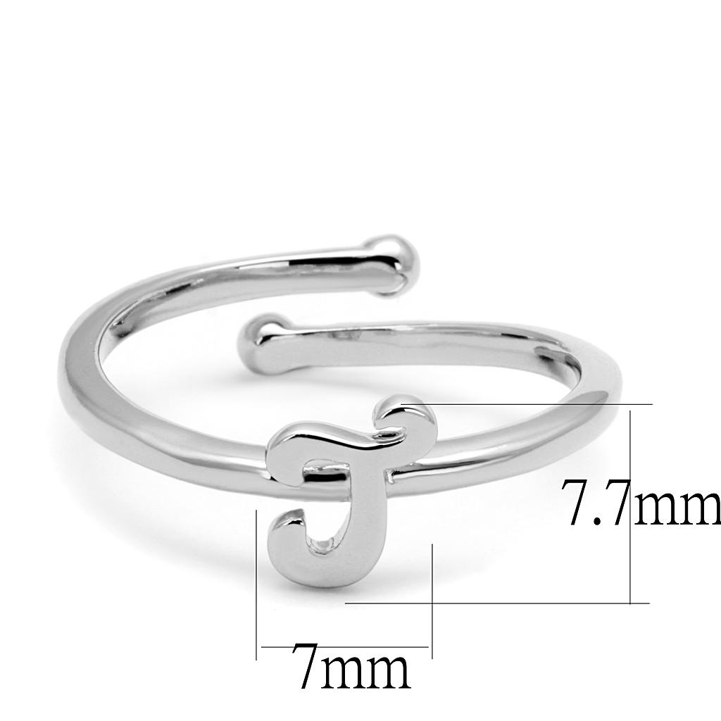 Rhodium Brass Ring - No Stone, 4-7 Day Shipping Lead Time, 1.44g Weight - Jewelry & Watches - Bijou Her -  -  - 