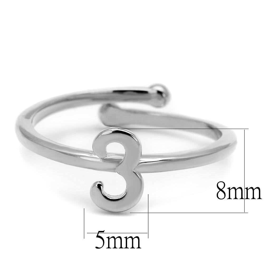 Rhodium Brass Ring - No Stone, 4-7 Day Shipping Lead Time, 1.52g Weight - Jewelry & Watches - Bijou Her -  -  - 