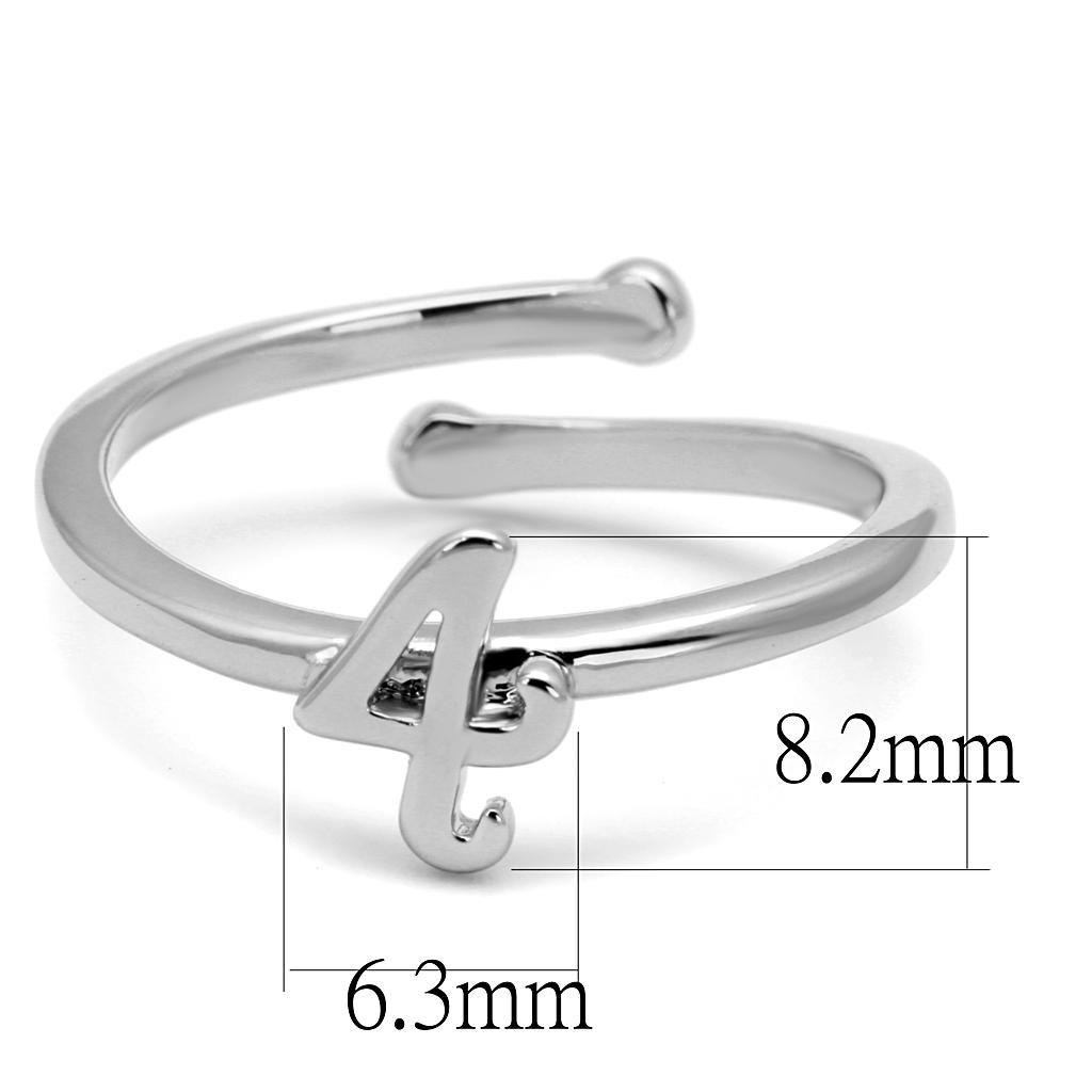 Rhodium Brass Ring - No Stone, 4-7 Day Shipping Lead Time - Jewelry & Watches - Bijou Her -  -  - 