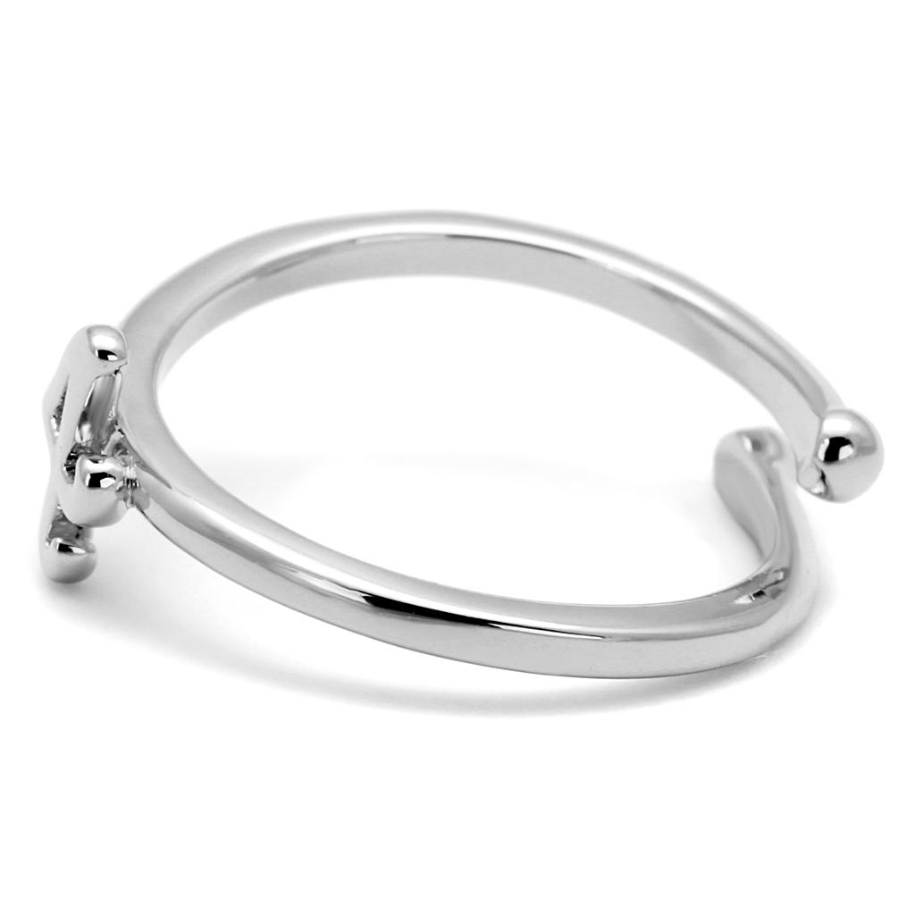 Rhodium Brass Ring - No Stone, 4-7 Day Shipping Lead Time - Jewelry & Watches - Bijou Her -  -  - 