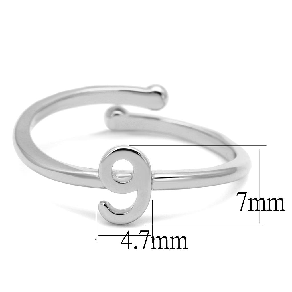 Rhodium Brass Ring - No Stone, 4-7 Day Shipping Lead Time, 1.53g Weight - Jewelry & Watches - Bijou Her -  -  - 
