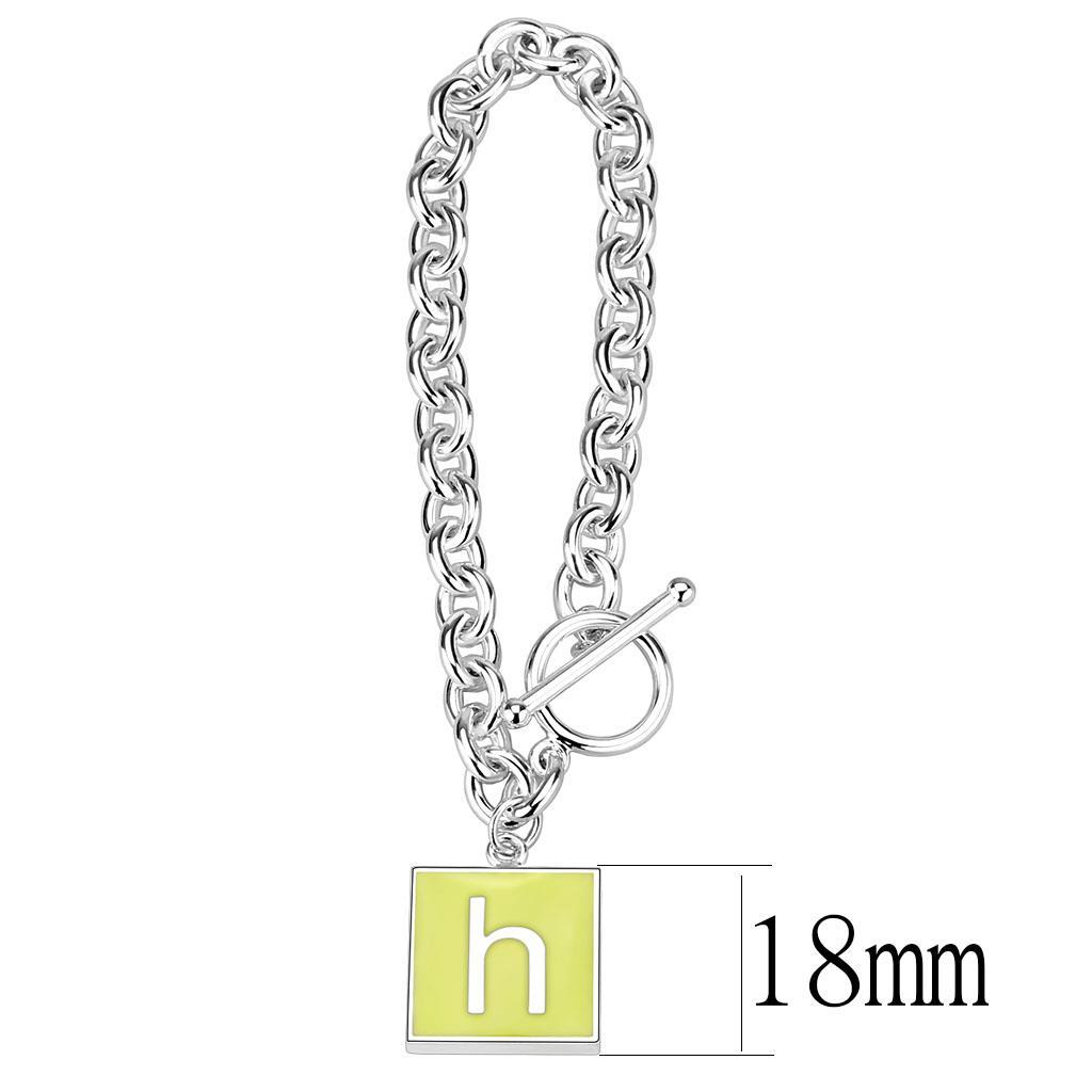High-Polished Brass Bracelet with Emerald Epoxy - Backordered, 20.86g Weight - Jewelry & Watches - Bijou Her -  -  - 