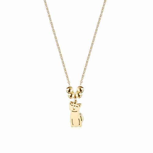 Hypoallergenic Cat Pendant Necklace in Gold and Silver - Jewelry & Watches - Bijou Her - Color -  - 