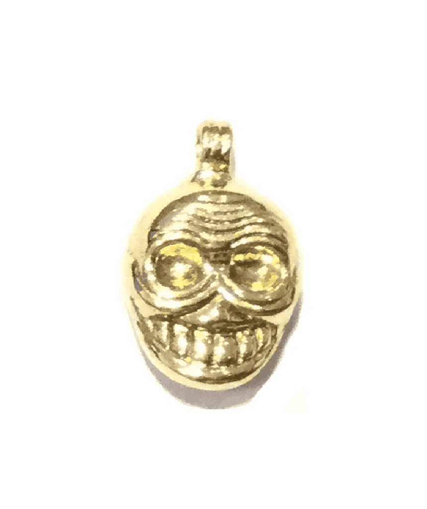 Happy Smiling Skull Pendant - Handmade Brass Jewelry for Sensitive Skin - Jewelry & Watches - Bijou Her -  -  - 