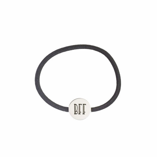 Round Hybrid Hair Tie Bracelet: Inspirational Charm, High Quality Elastic, Comfort Fit - Jewelry & Watches - Bijou Her - Color - Option - 