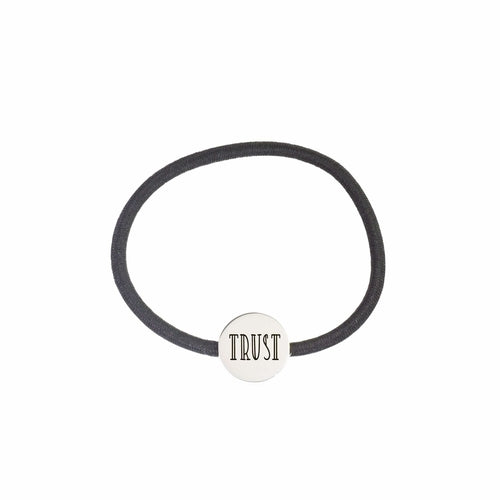 Round Hybrid Hair Tie Bracelet: Inspirational Charm, High Quality Elastic, Comfort Fit - Jewelry & Watches - Bijou Her - Color - Option - 