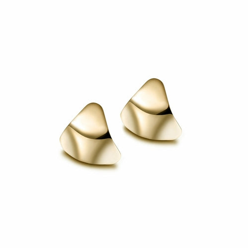 Hypoallergenic Triangle Stud Earrings in Gold, Rose Gold, and Silver - Jewelry & Watches - Bijou Her - Color -  - 