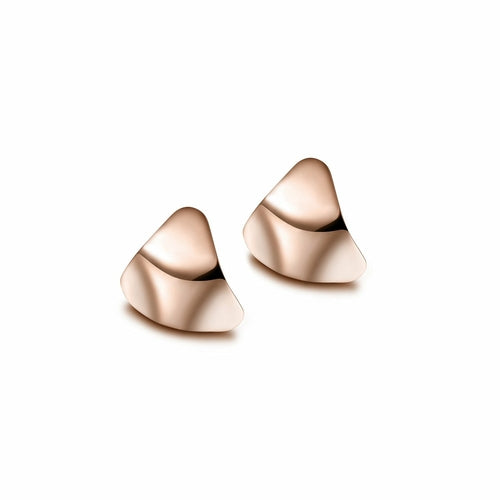 Hypoallergenic Triangle Stud Earrings in Gold, Rose Gold, and Silver - Jewelry & Watches - Bijou Her - Color -  - 