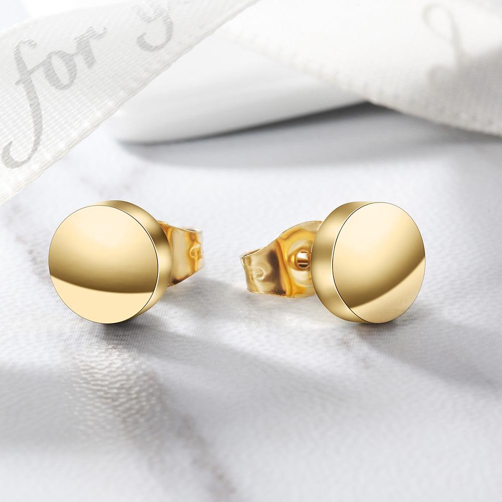 Hypoallergenic Gold-Plated Thumbtack Earrings - Jewelry & Watches - Bijou Her -  -  - 