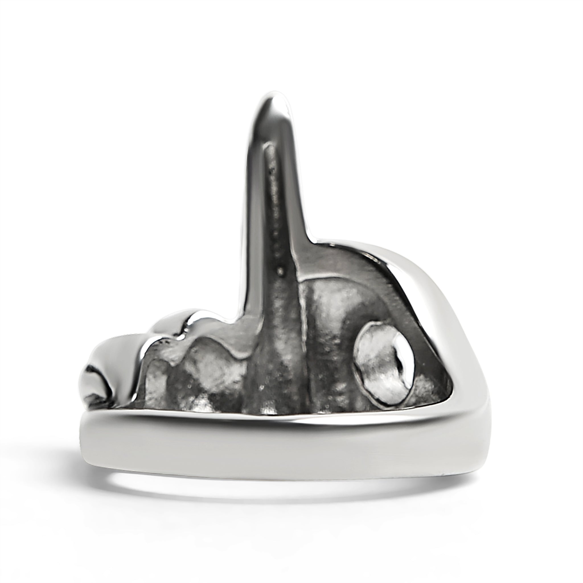 Stainless Steel Polished Middle Finger Ring - Durable and Fashionable - Jewelry & Watches - Bijou Her -  -  - 