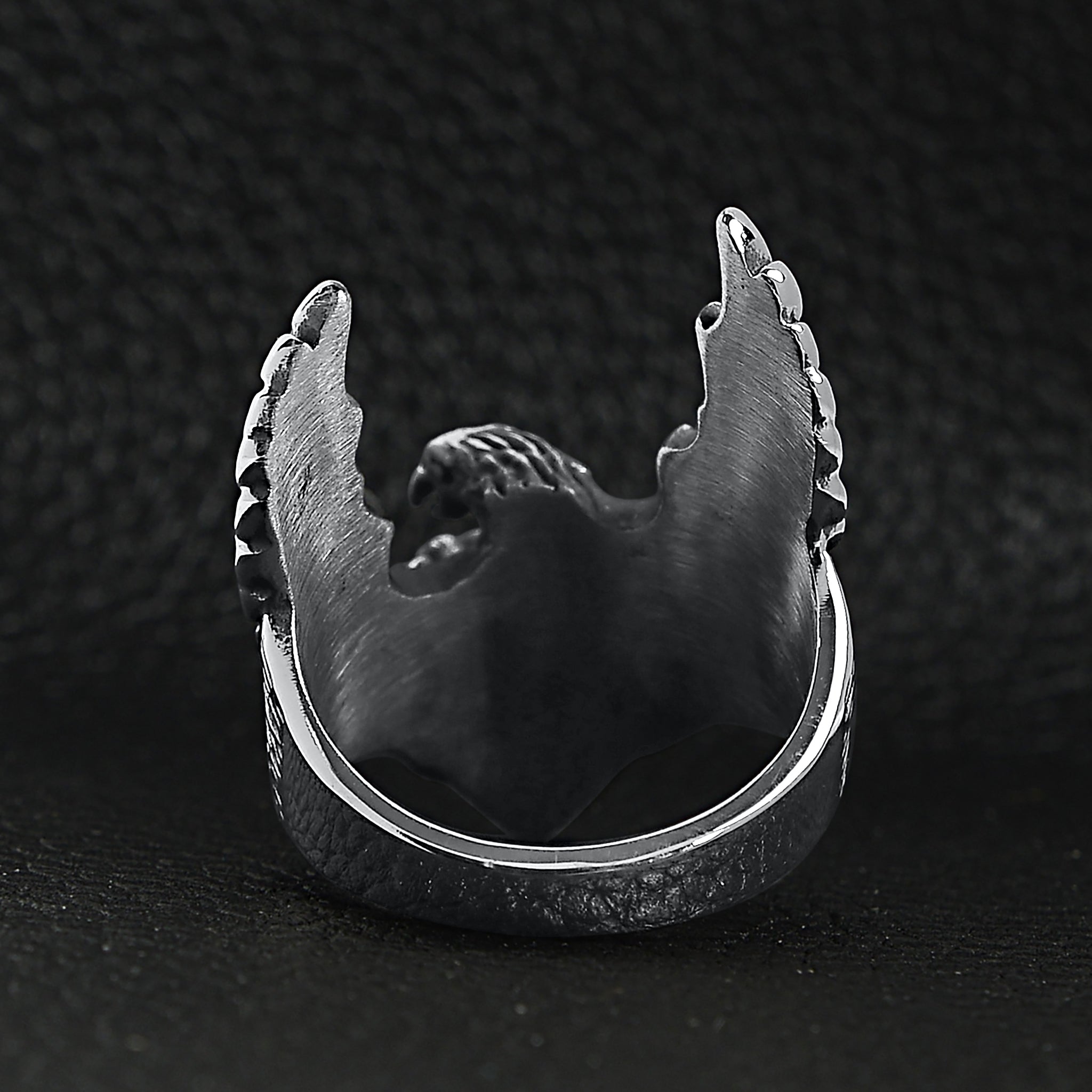 Stainless Steel Flying Eagle Ring - Durable and Hypoallergenic Jewelry for Men - Jewelry & Watches - Bijou Her -  -  - 