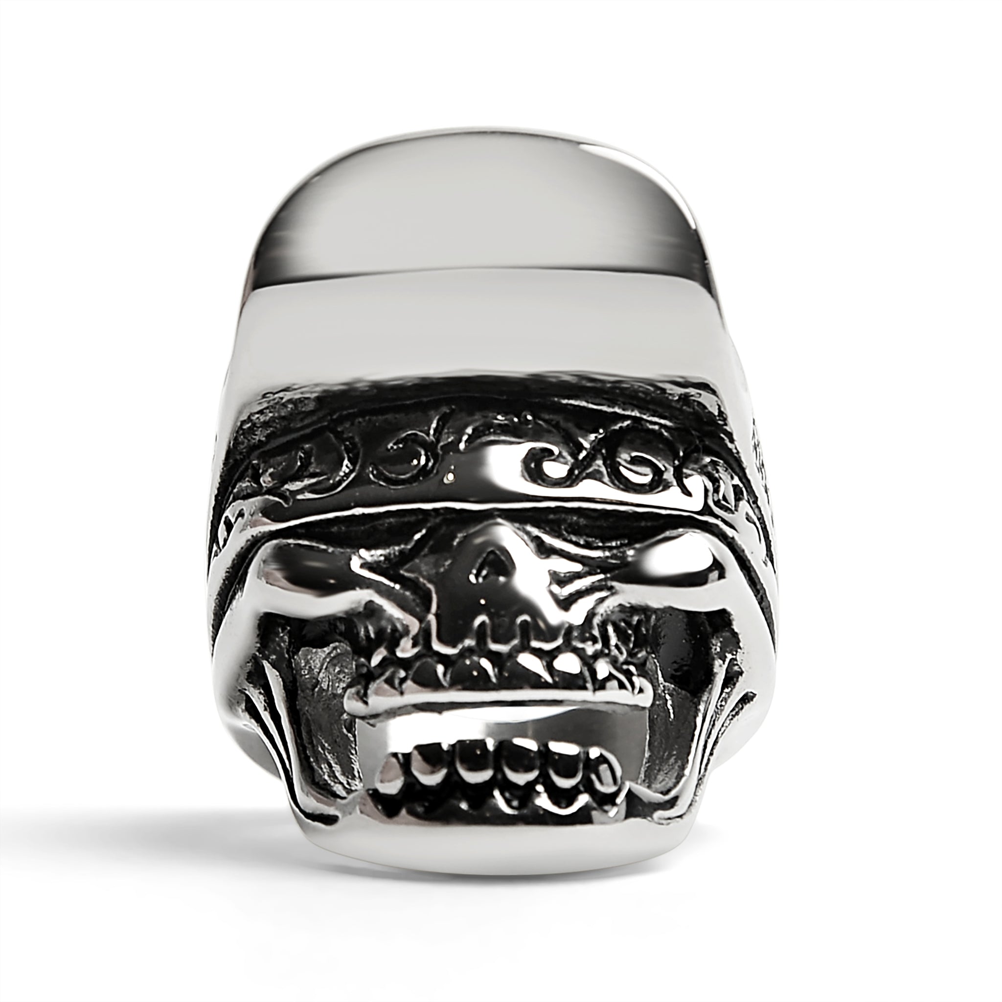 Stainless Steel Skull Ring for Men - Durable and Hypoallergenic - Jewelry & Watches - Bijou Her -  -  - 