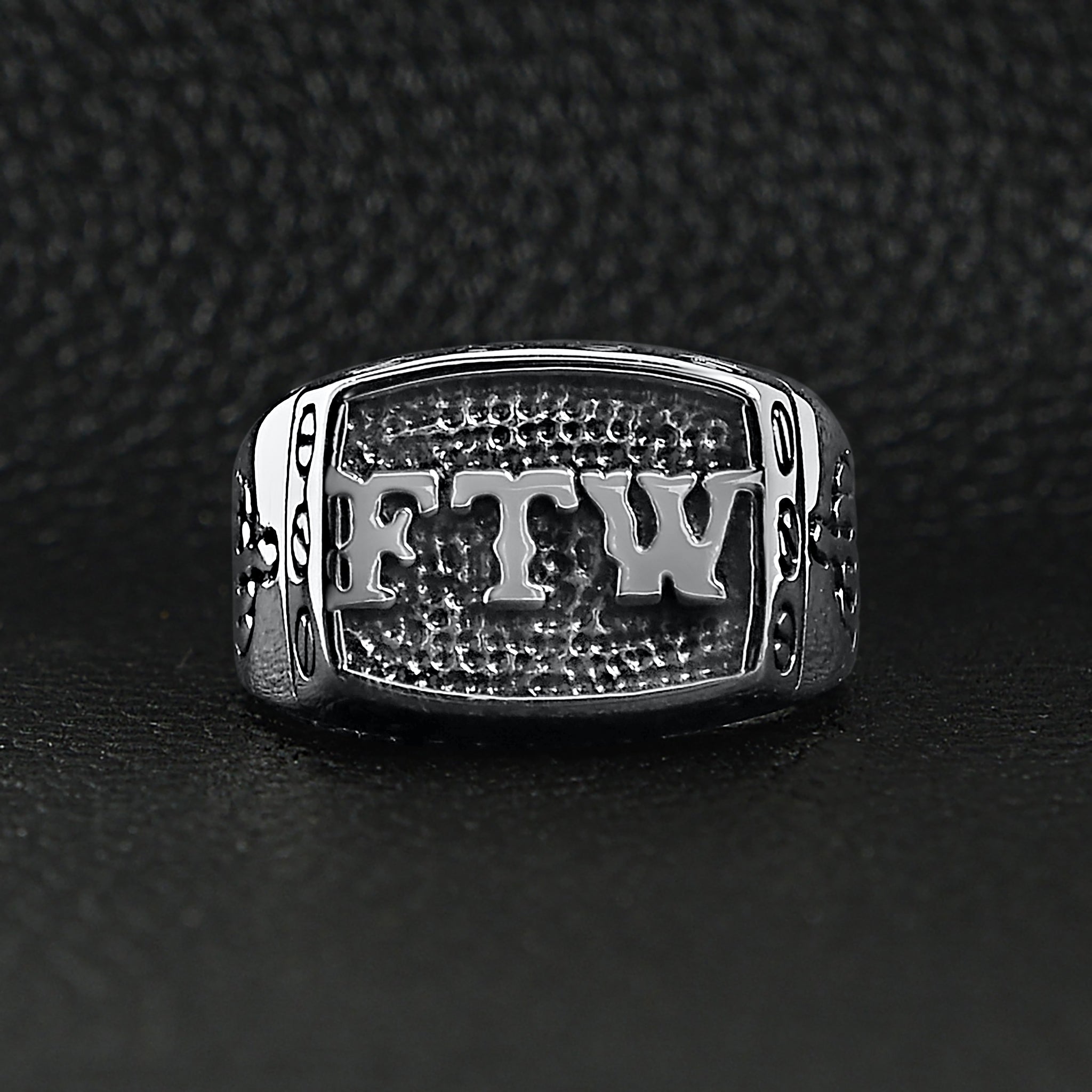 Stainless Steel Middle Finger Signet Ring - Bold and Edgy Statement Piece - Jewelry & Watches - Bijou Her -  -  - 