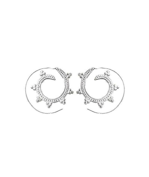 Swivel Hoop Earrings - Intricate Design for a Luxurious Look - Jewelry & Watches - Bijou Her - Color -  - 