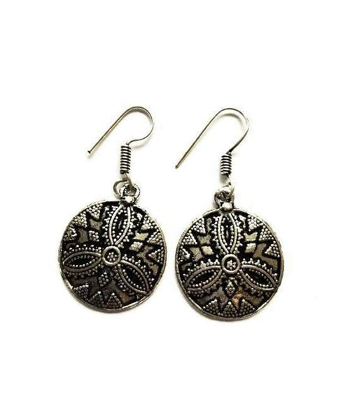Silver Ethnic Festival Earrings - Hypoallergenic and Adjustable - Jewelry & Watches - Bijou Her - Style -  - 