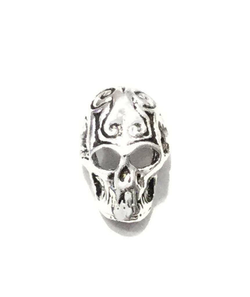 Silver Plated Skull Pendant - Unique Hand-Etched Design for Daily Wear - Jewelry & Watches - Bijou Her - Color -  - 