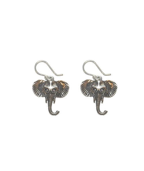 Indian Style Brass Elephant Earrings - Hypoallergenic and Nickel-Free Jewelry for Animal Lovers - Jewelry & Watches - Bijou Her - Color -  - 