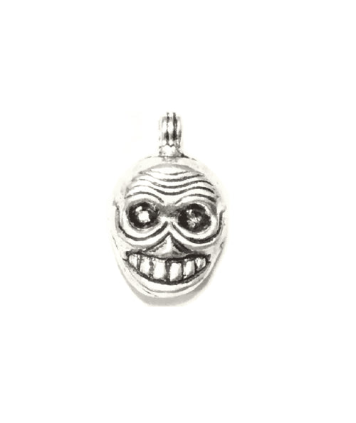 Happy Smiling Skull Pendant - Handmade Brass Jewelry for Sensitive Skin - Jewelry & Watches - Bijou Her - Color -  - 