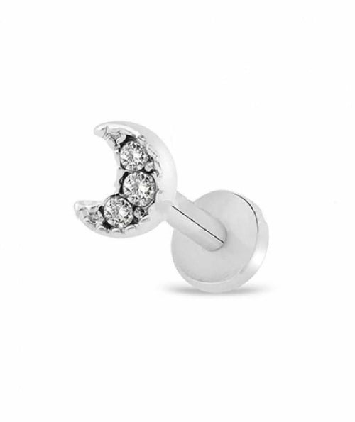 Surgical Steel Tragus Piercing with Gemstones - Hypoallergenic & Nickel-Free - Jewelry & Watches - Bijou Her - Type -  - 