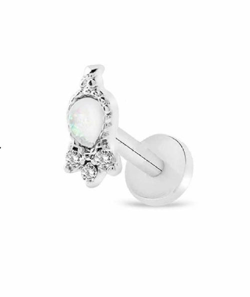 Surgical Steel Tragus Piercing with Gemstones - Hypoallergenic & Nickel-Free - Jewelry & Watches - Bijou Her - Type -  - 