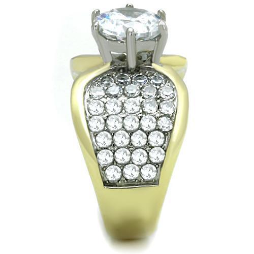 Women Stainless Steel Cubic Zirconia Rings TK1547 - Jewelry & Watches - Bijou Her -  -  - 