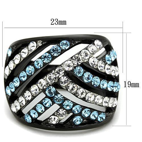 Women Stainless Steel Synthetic Crystal Rings - Jewelry & Watches - Bijou Her -  -  - 