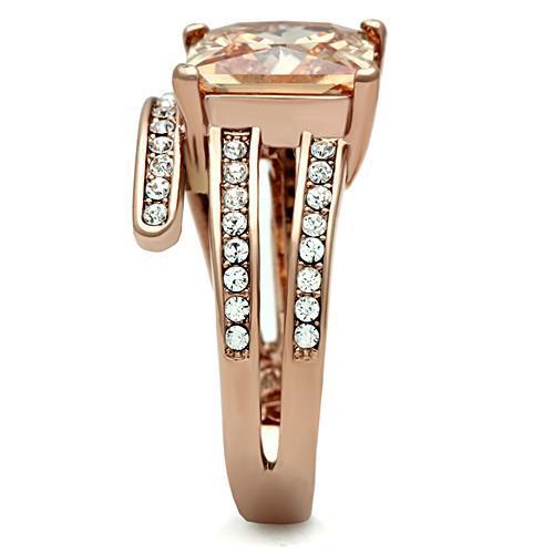 Women Stainless Steel Cubic Zirconia Rings TK1665 - Jewelry & Watches - Bijou Her -  -  - 