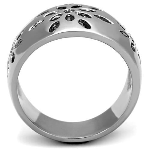 TK1684 - High polished (no plating) Stainless Steel Ring with No Stone - Jewelry & Watches - Bijou Her -  -  - 