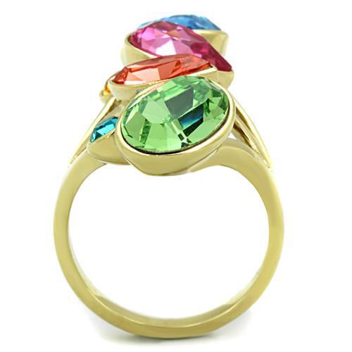 Stainless Steel Rings with Synthetic Crystals for Women - Multi Color Options - Jewelry & Watches - Bijou Her -  -  - 